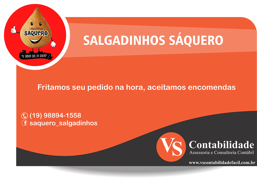 SALGADINHOS SÁQUERO, Fritamos seu pedido na hora, aceitamos encomendas, (19) 98894-1558 saquero_salgadinhos